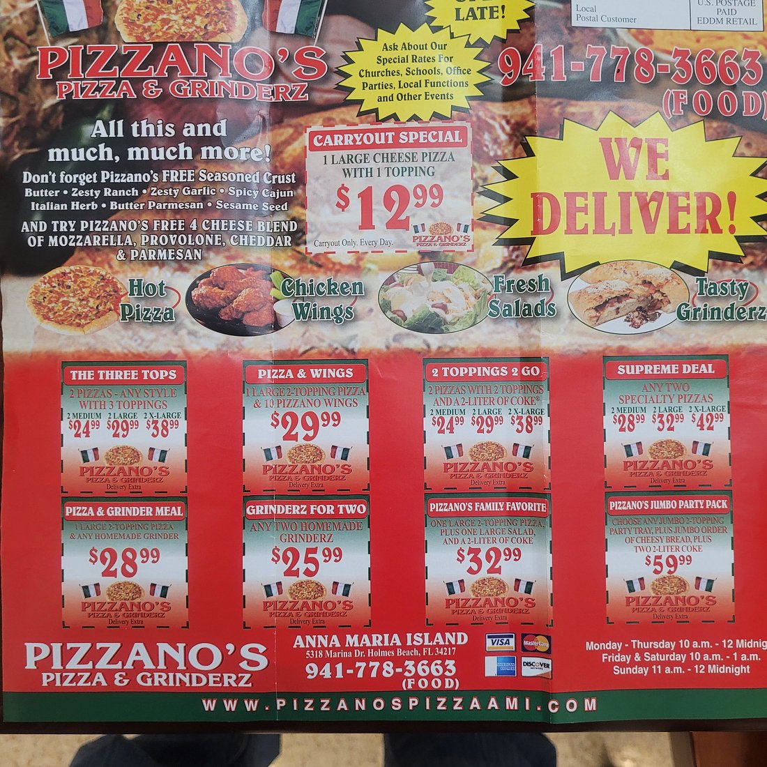 Pizzano's Pizza & Grinderz